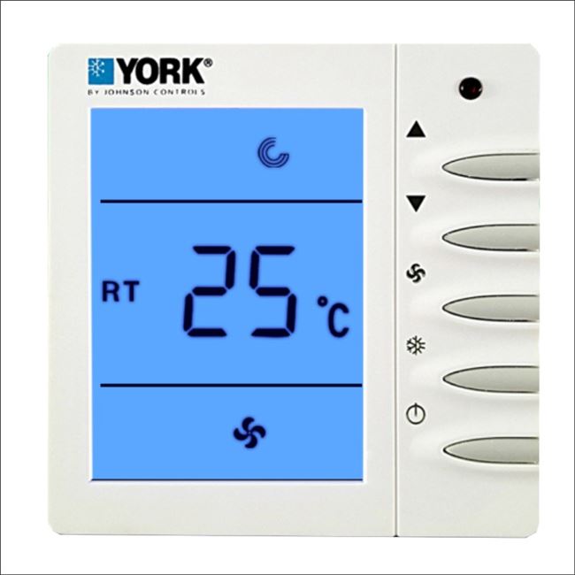 温控器中央york约克系统风机盘管三速开关tms2000空调控制面板