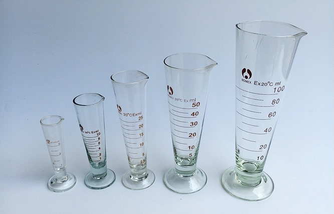 100000ml100三角量杯刻度玻璃华鸥包装胶垫