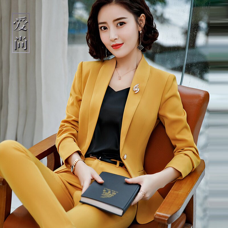 形象照服装女制度半职业范半休闲女装气质时尚时髦套装女神秋季冬