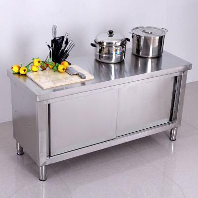 桌子工作台酒店切菜不锈钢荷台储物柜加厚厨房操作工作台