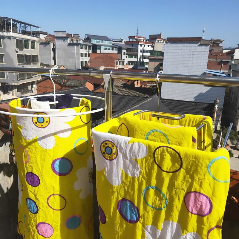 晒床单神器晒被子衣架蜗牛圆形旋转晾衣架单阳台螺旋式多功能衣架