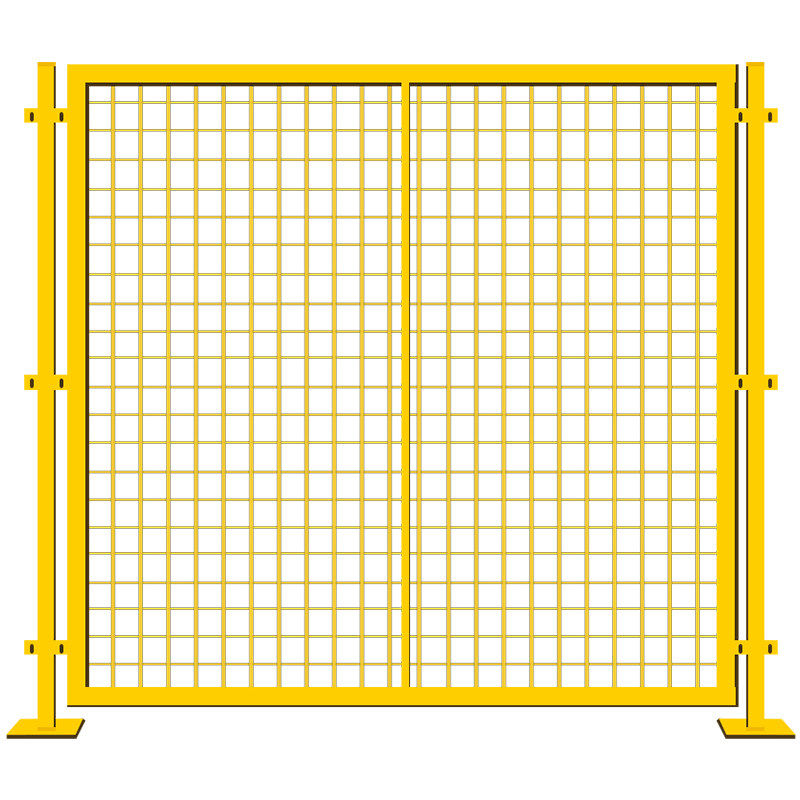 护栏栏间仓库隔离网断车铁丝网防护网工厂围网基坑护栏