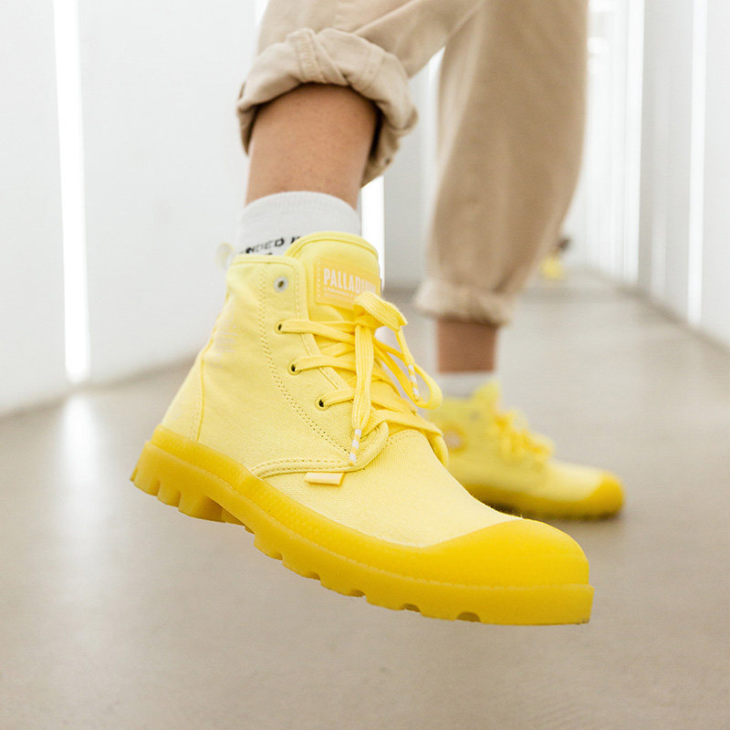 palladium帕拉丁高帮帆布鞋女鞋果冻鞋奶昔粉色潮鞋官方正品96637