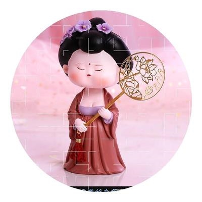 小人唐朝侍女玩偶家居创意工艺品装摆1件娃娃摆件