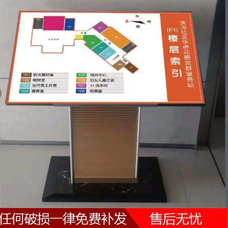 指示牌引导楼层平牌展示标牌索引台落地图立式导向牌