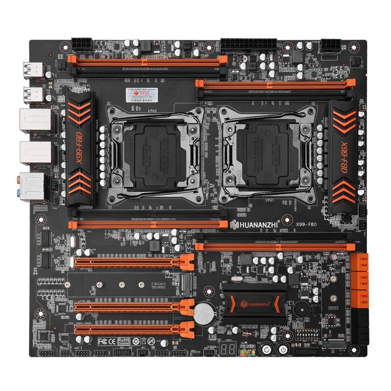 华南金牌x99双路主板cpu套装台式电脑游戏服务器内存主板