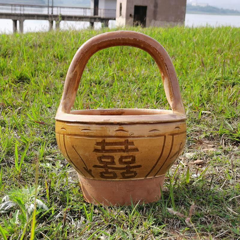 取暖木炭暖炉红陶花盆农村烤火火炉老人神器烧烤炉