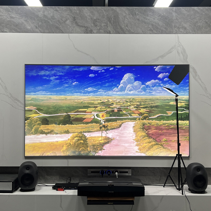 菲涅尔硬家庭影院高清打孔家用激光电视超短投影幕布