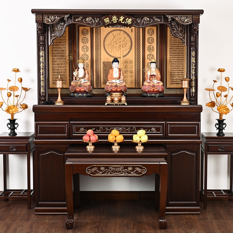 佛柜立柜楠木佛龛神龛观音供台供桌神台家用佛柜