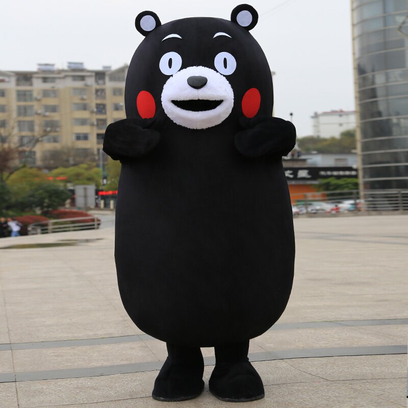 抖音定做玩偶服人穿行行走卡通套头cos熊本熊cosplay配件