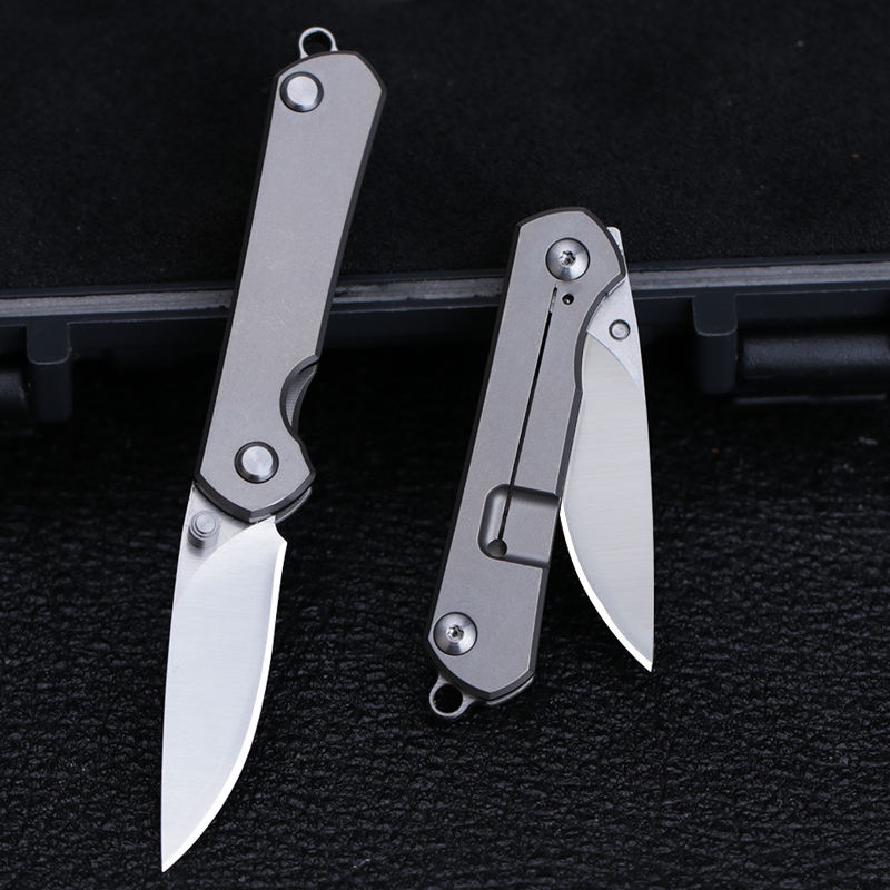 m390钛合金迷你折叠便携随身防身小刀锋利刀具其他户外刀具
