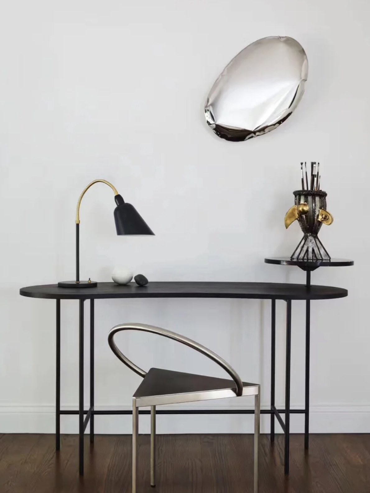 现货丹麦进口framatriangolochair复古三角形椅子餐椅其它椅子