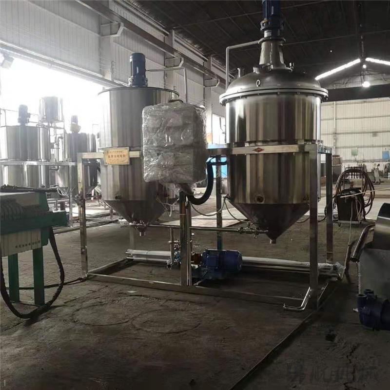 小型油坊用炼油机大豆油葵花油精炼机器自动温控动物油精炼设备