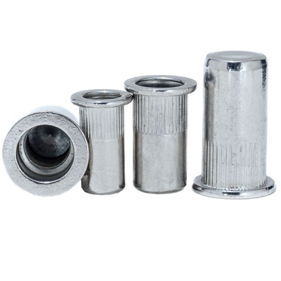 铆螺母盲孔封闭盲端竖纹圆柱小沉头平头304不锈钢拉铆盲b孔拉