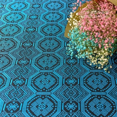 广西壮锦代表图案蟒龙纹布料1.8米宽莽龙图壮族特色提花绣花面料