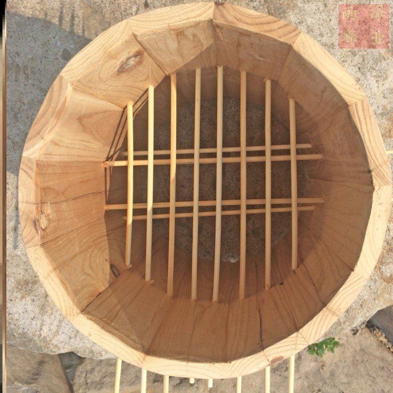 中蜂圆桶蜂箱诱蜂桶圆木桶蜜蜂桶全套诱蜂木桶圆形加厚养蜂桶工具