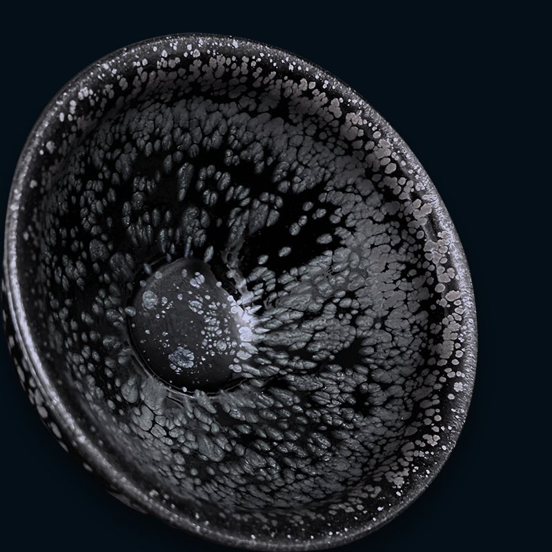 建盏名家非遗传承人李细妹功夫主人油滴天目建盏