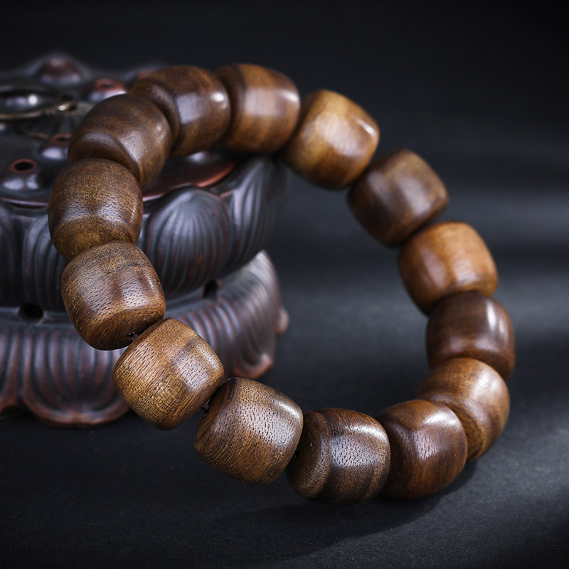 妍韵珠宝沉香香木手串老料花香香甜佛珠念珠佛珠