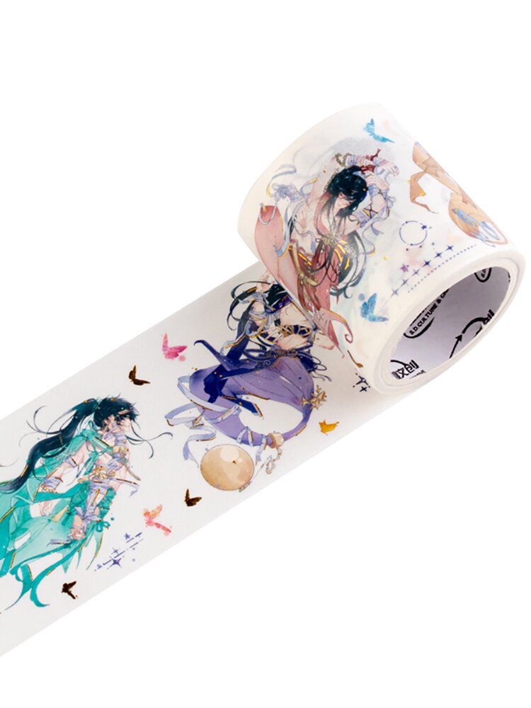 和纸胶带人物古风男孩子帅气小哥哥哥耽美恋爱胶带