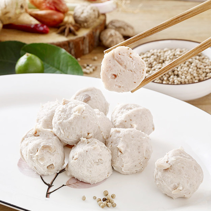 福建漳浦特产正宗猪肉丸子无添加手工手打瘦肉肉丸