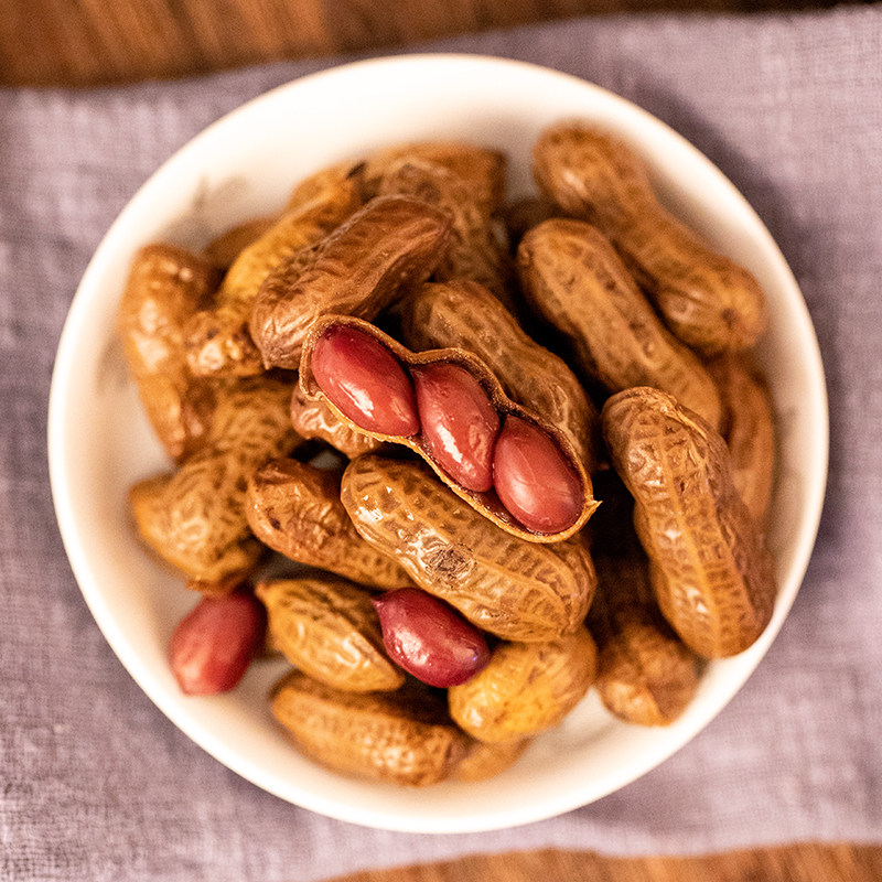 花生卤汁带壳香辣辣味五香盐水水煮零食小吃花生