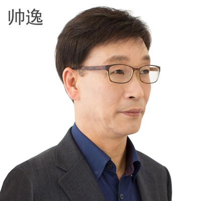 假发中年男士真发短发爸爸无痕递针发套整顶日常整顶假发