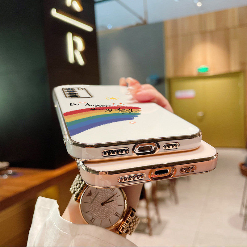 华为荣耀简约个性情侣潮牌网红硅胶akaal10新款男女手机保护套