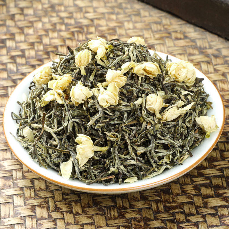 陆卢缘茉莉花茶叶绿茶特级浓香花草茶高档新茶礼盒代用