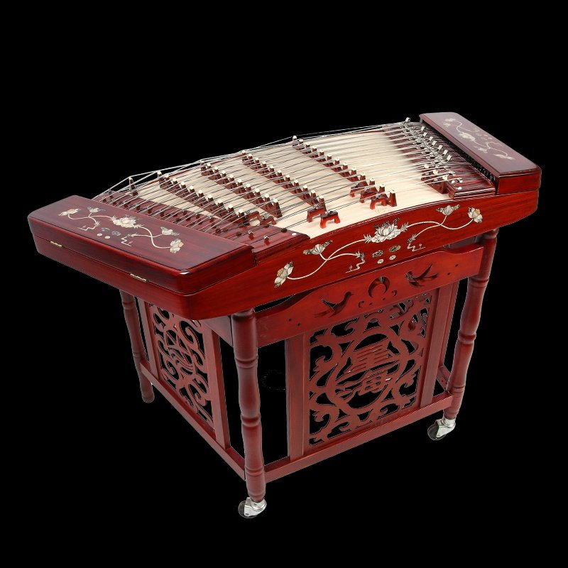 乐器琴乐演奏专业荷花花梨贝雕包邮杨扬琴民族扬琴