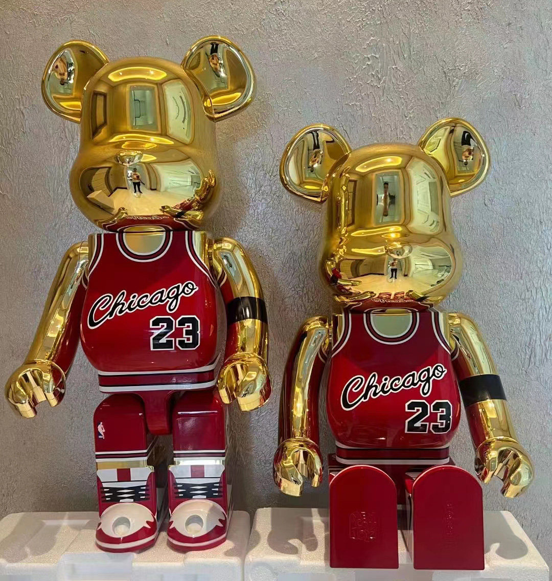 bearbrick1000%nba球星23号乔丹积木熊潮玩公仔玩偶潮玩盲盒