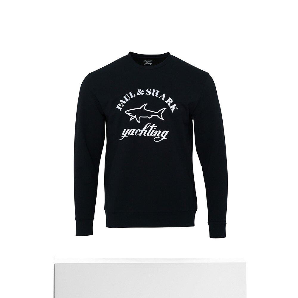 香港直邮paulshark深蓝色徽标卫衣p20p1801