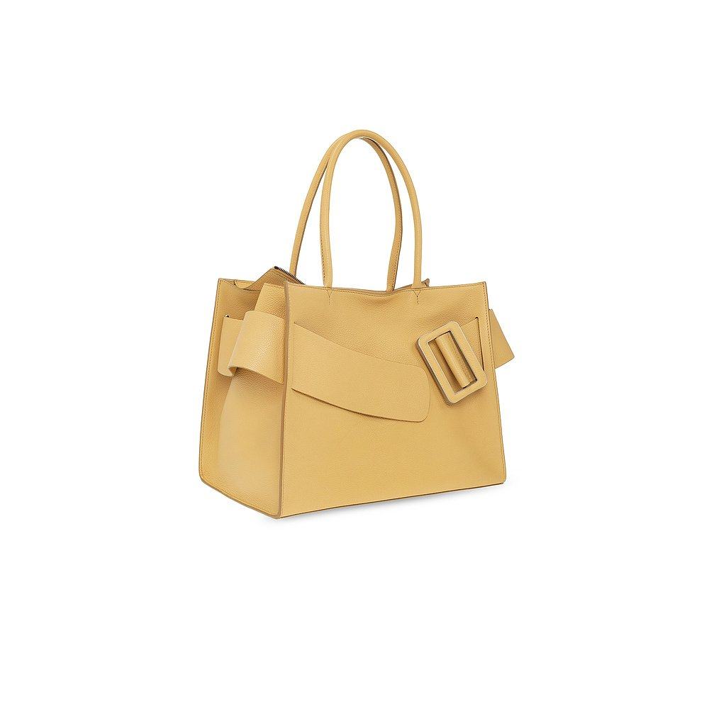 香港直邮boyy装饰搭扣皮质手提包bobbysoftcr22daffodil通用款女包