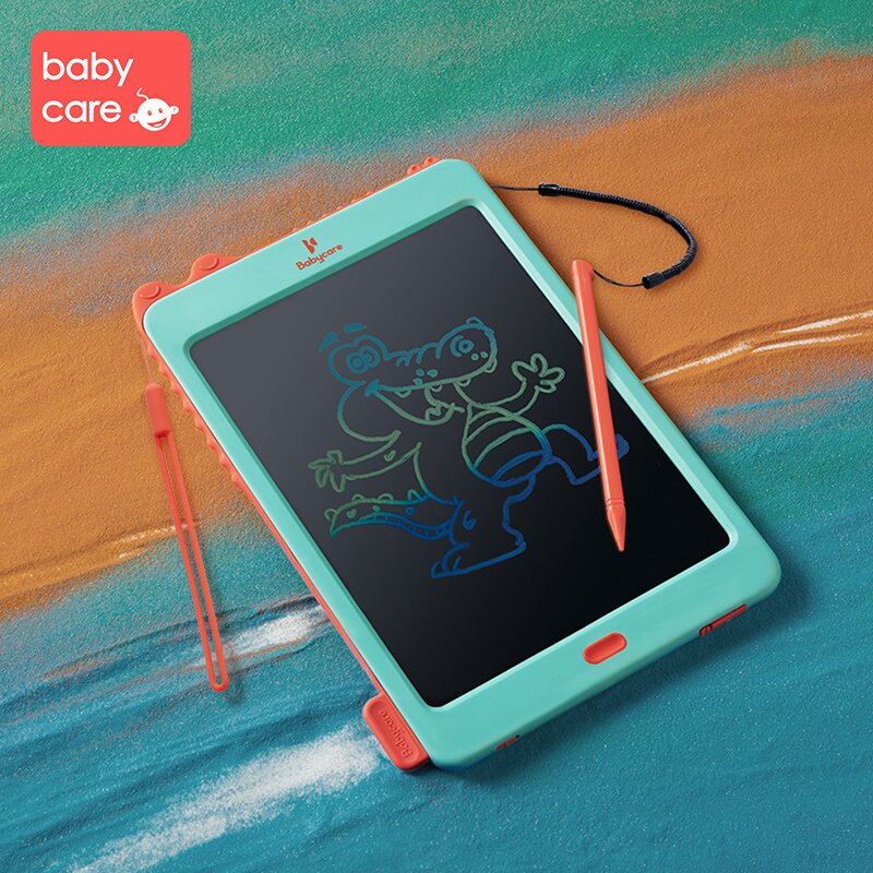 新品新i品babycareb儿童液晶手写板家用彩色电子画画板光能学写字