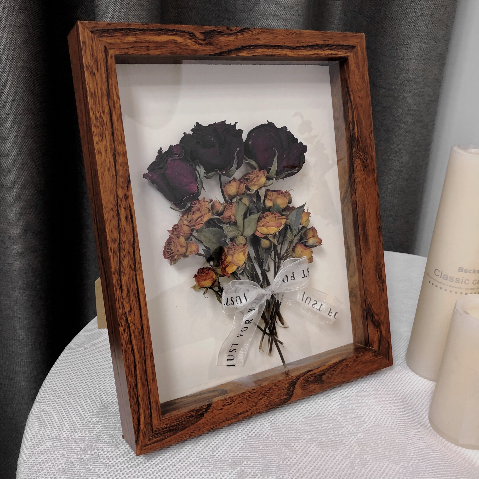 中空干花相框diy摆台a4立体标本手工昆虫相框