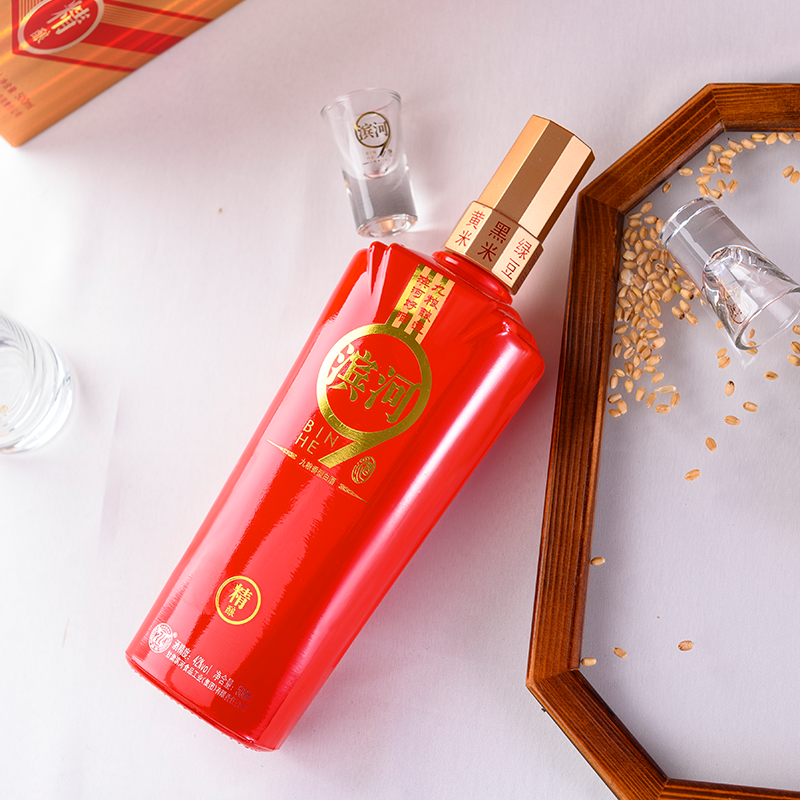 滨河九粮白酒官方精酿42度甘肃粮食酿造香型白酒