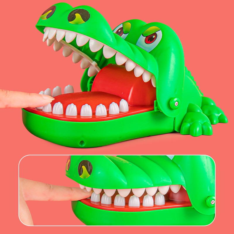 鳄鱼玩具牙齿手指大号鲨鱼成人发泄解压整人创意