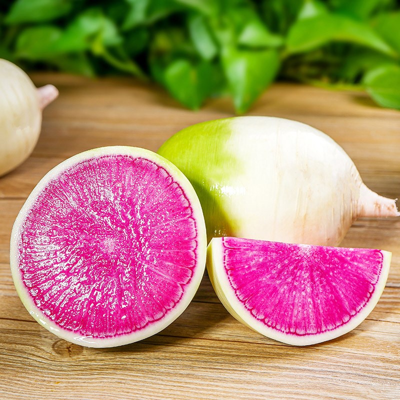 新鲜心里美萝卜胭脂红水果萝卜生吃脆甜泡菜萝卜5斤红心萝卜包邮