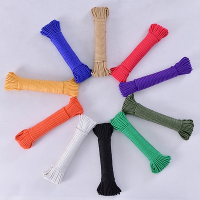 装饰新品彩色编织捆绑超强拉力尼龙晾衣塑料绳子