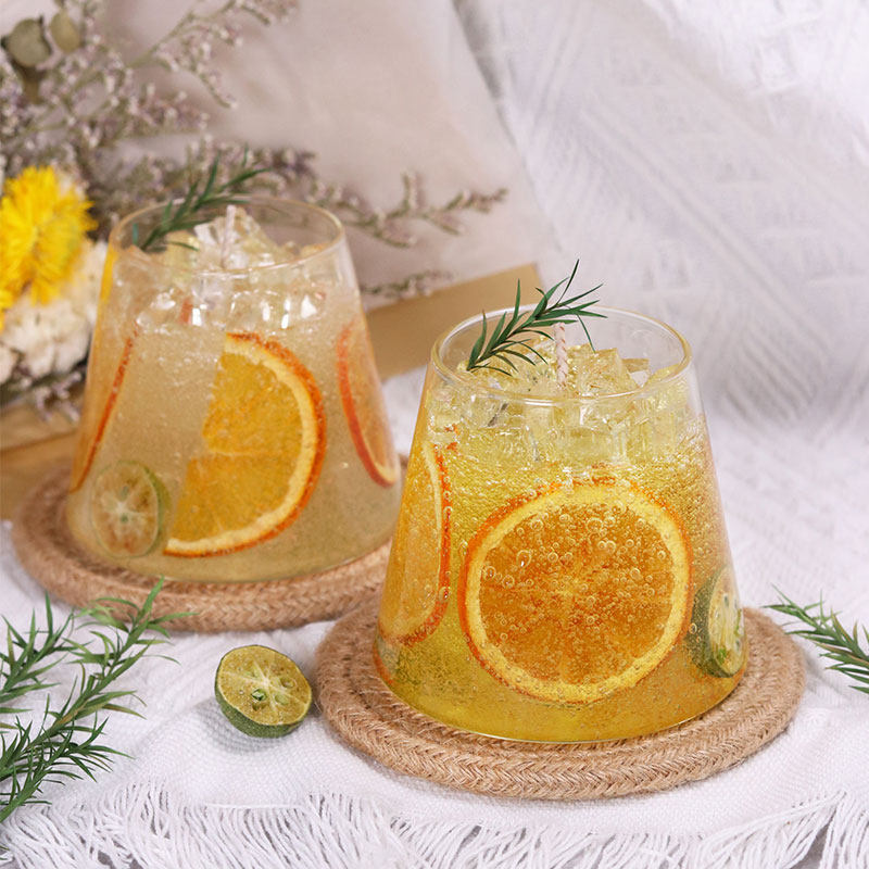 橘子汽水小清新果冻香薰蜡烛高颜值卧室摆件生日祝福香薰蜡烛