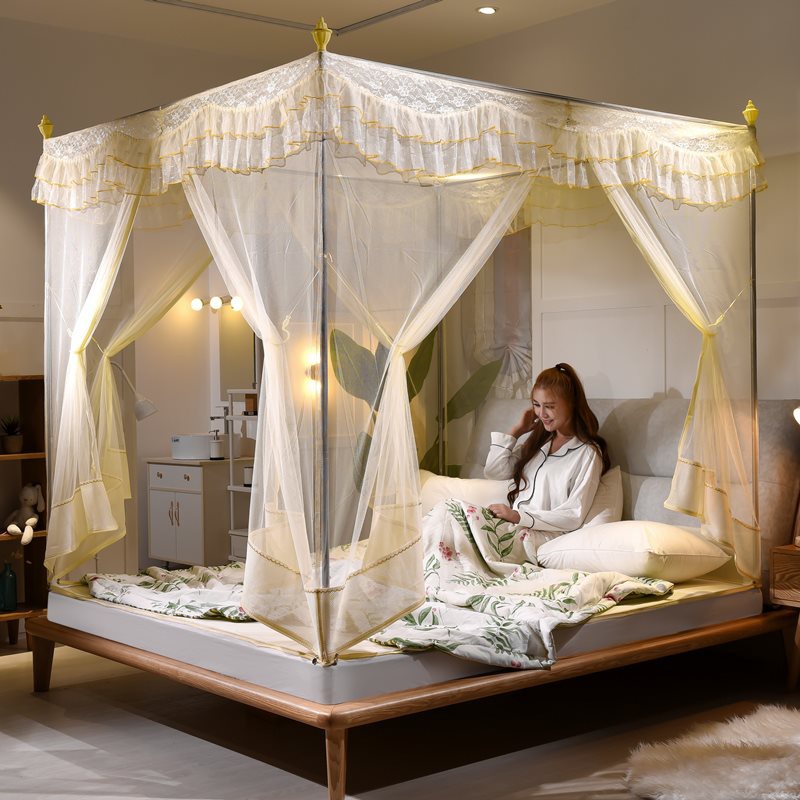 蚊帐一米蒙古包开门加密家用学生15m单人床蚊帐