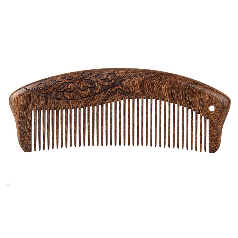非遗常州梳篦邢粮木艺雕花鸡翅木天然整木古风家用梳子送礼送长辈