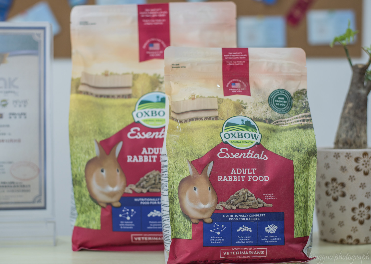 现货【全国包邮】oxbow爱宝美国进口成兔粮兔子饲料粮食 10lb