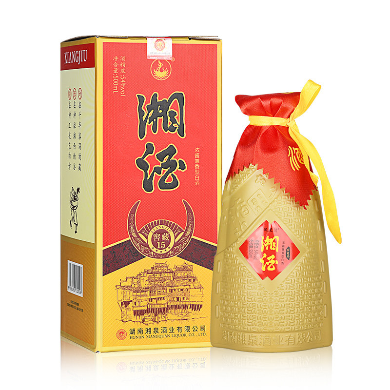 湘酒窖藏浓酱兼香型白酒54度500ml