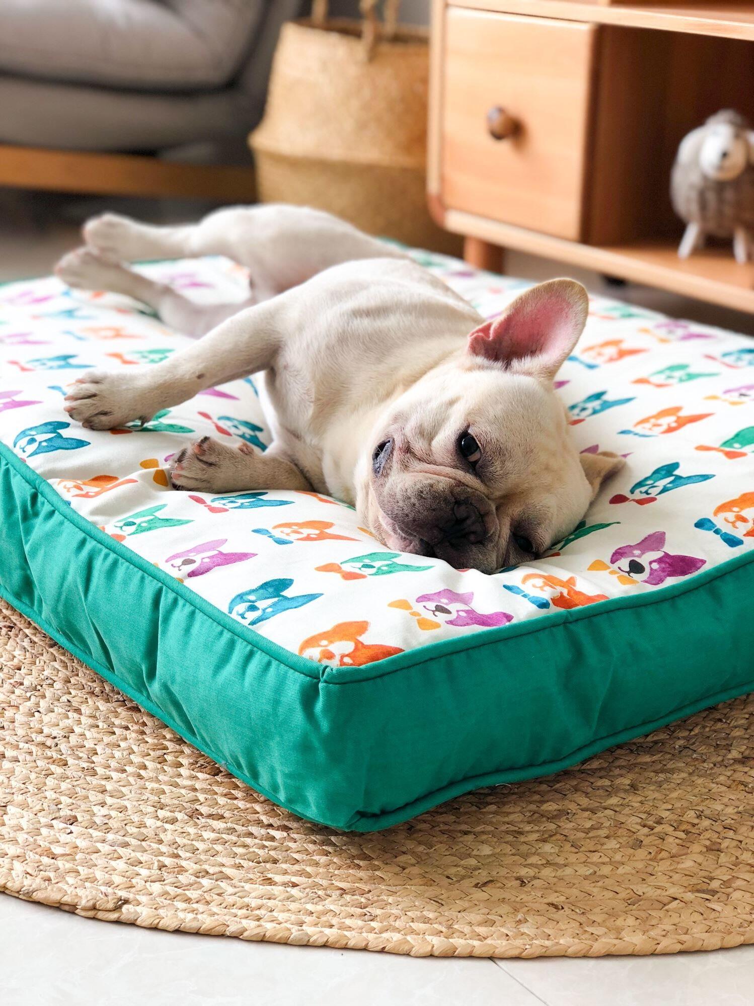 棉布泰迪柯基狗床舒适狗垫狗窝沙发宠物垫子垫子