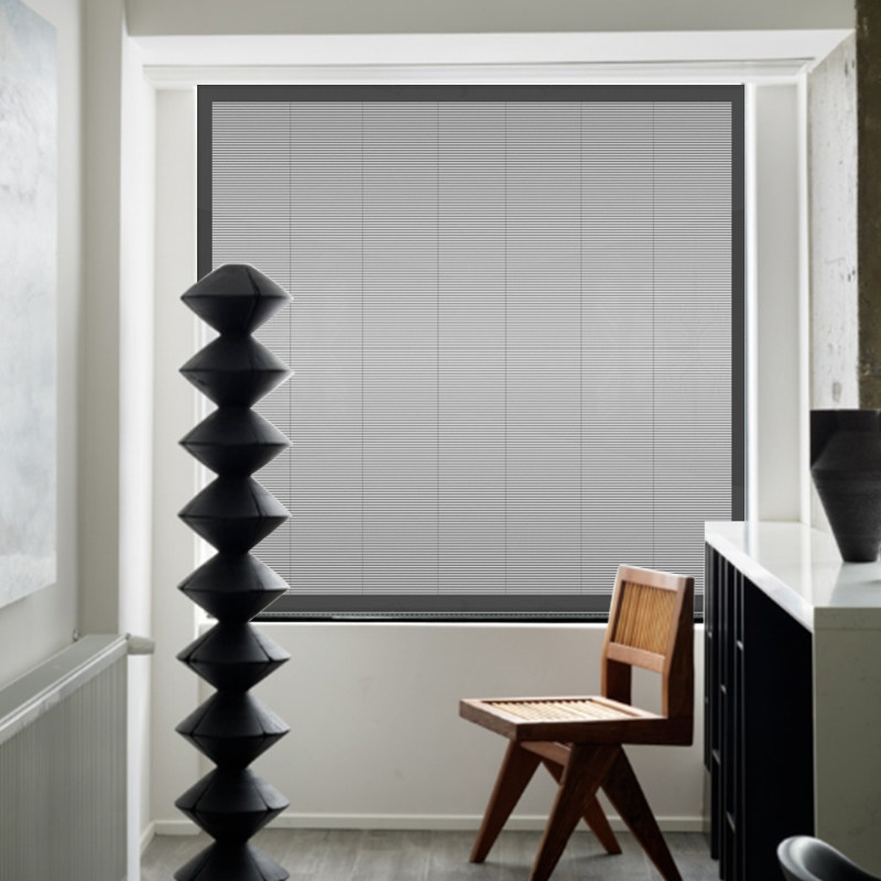 米拉雅电动百叶窗智能遥控升降遮光防水铝合金双玻璃内置中空窗帘