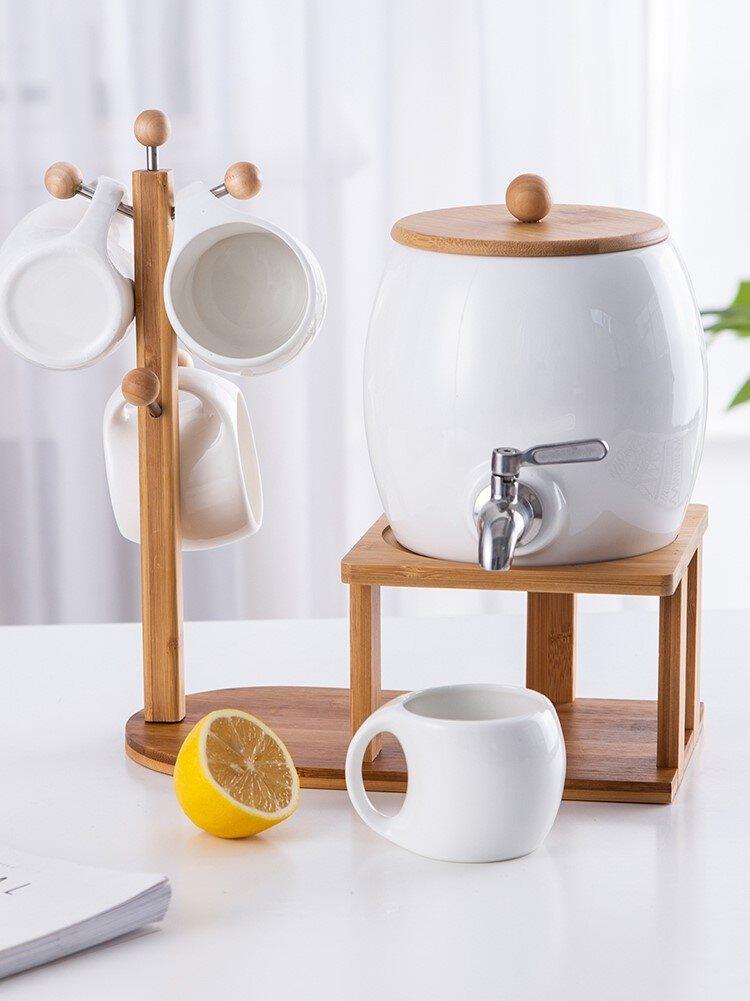 冷装水容器冰镇饮料家用v水壶桶壶大装z凉白开陶瓷容量开水夏