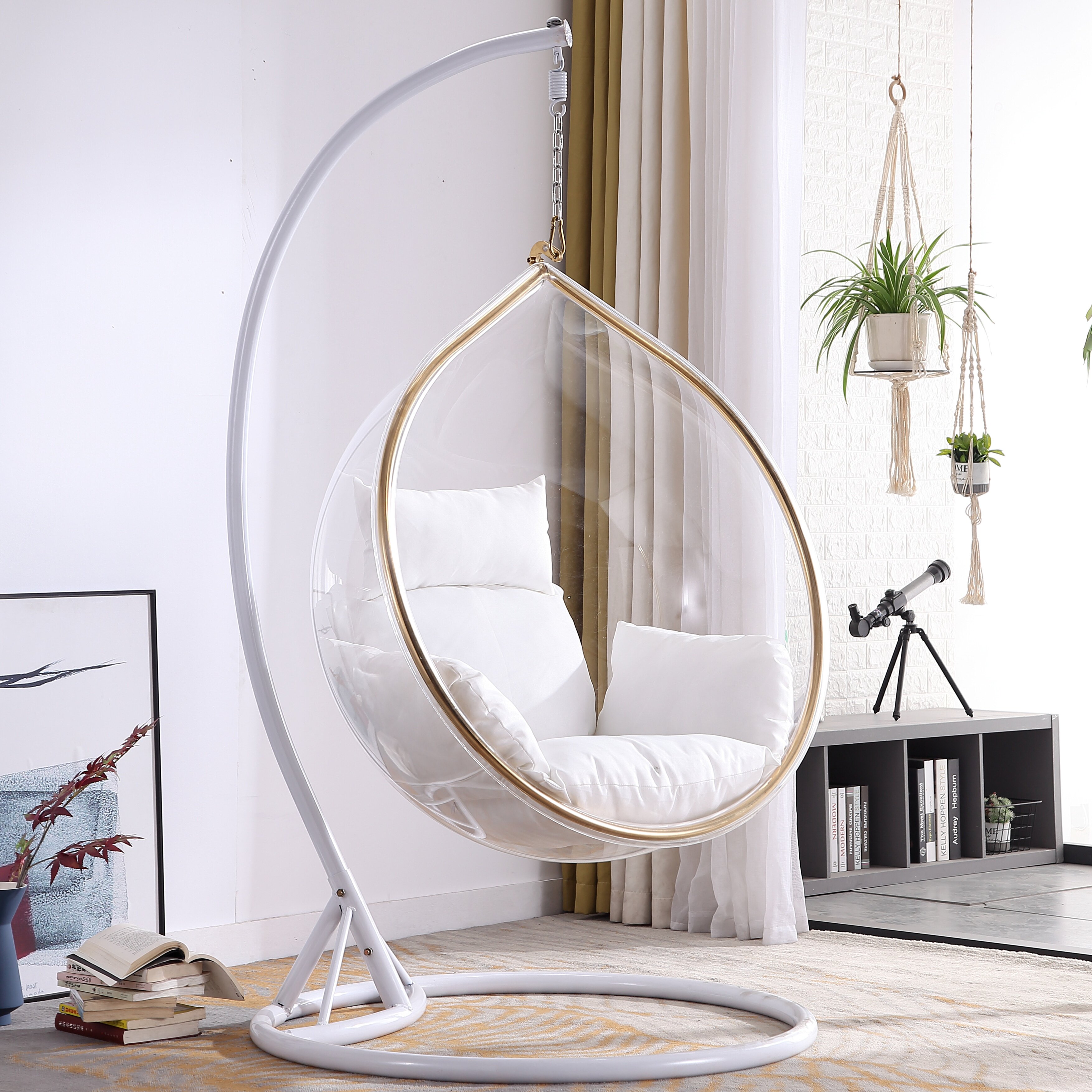 北欧阳台网红吊椅ins风民秋千吊篮少女房间户外秋千