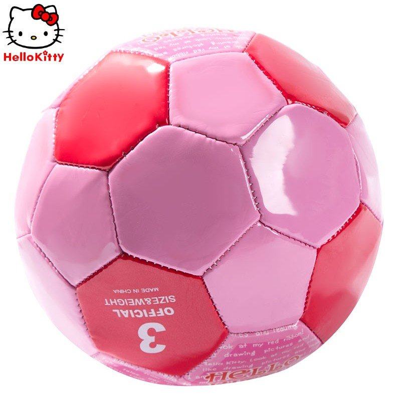 正品3hellokittyd可爱kt学生号猫蒂猫粉色足球小号足球