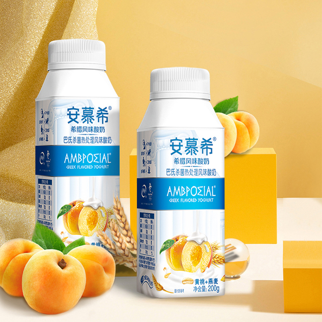 安慕希黄桃燕麦酸奶200g10瓶