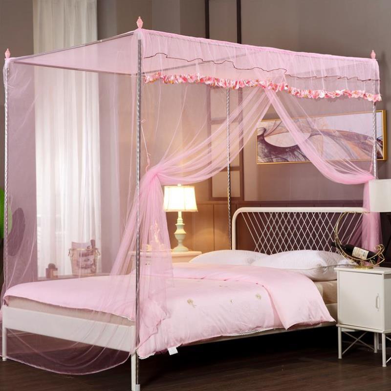 加密宫廷落地式蚊帐18m落地支架管子普通双层蚊帐